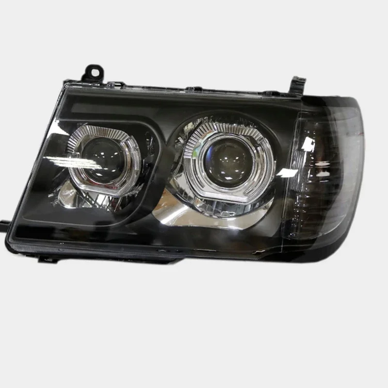 Фото Для Toyota LC100 Land Cruiser 4500: Полный светодиодный блок фар, биксеноновые линзы-проекторы 4700, U-образные дневные ходовые огни №3