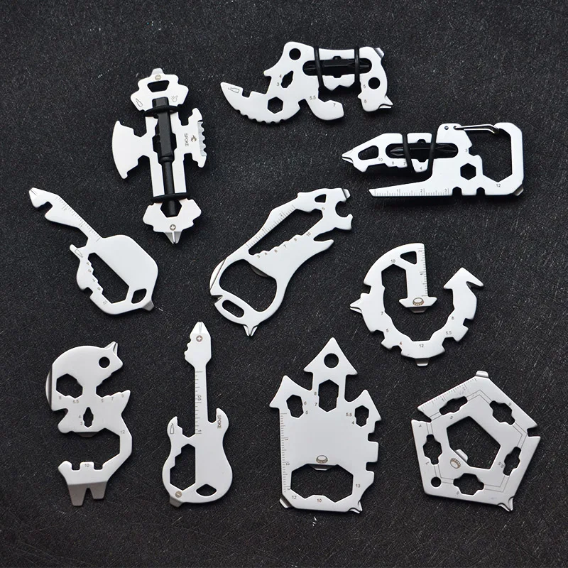 

Wallet Multitool Card –18 in 1 Credit Card Size Multi-Tool for Quick Repairs EDC Survival Gear Bottle Opener Camping Cool Gadget