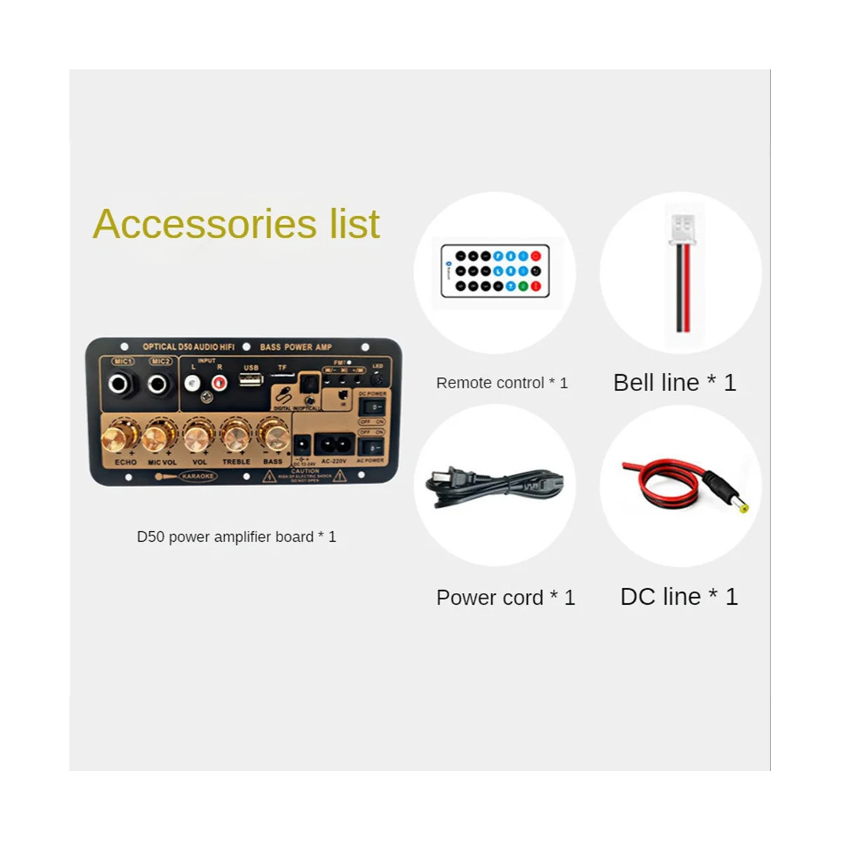 Цифровой стерео-усилитель с Bluetooth панель сабвуфером двойной микрофон для караоке