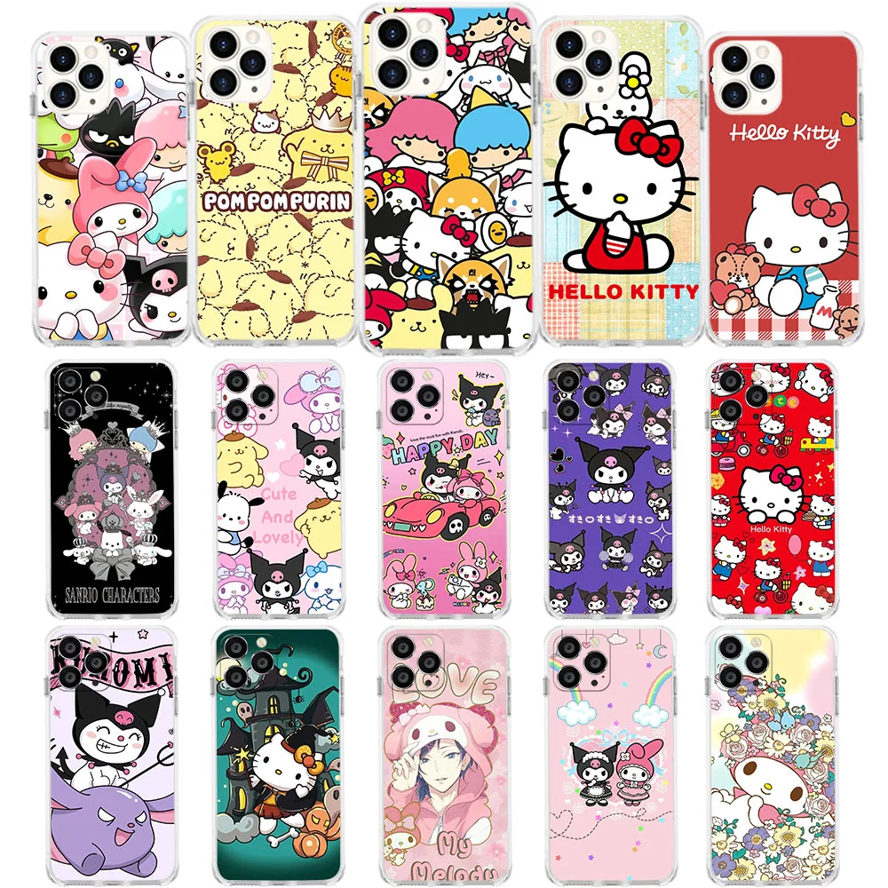ID-25 sanrio family Soft чехол для Moto E4 E5 G6 GO E6 E6S(E6i) E7 E7i Edge 20 Fusion Lite Plus Play Power Pro