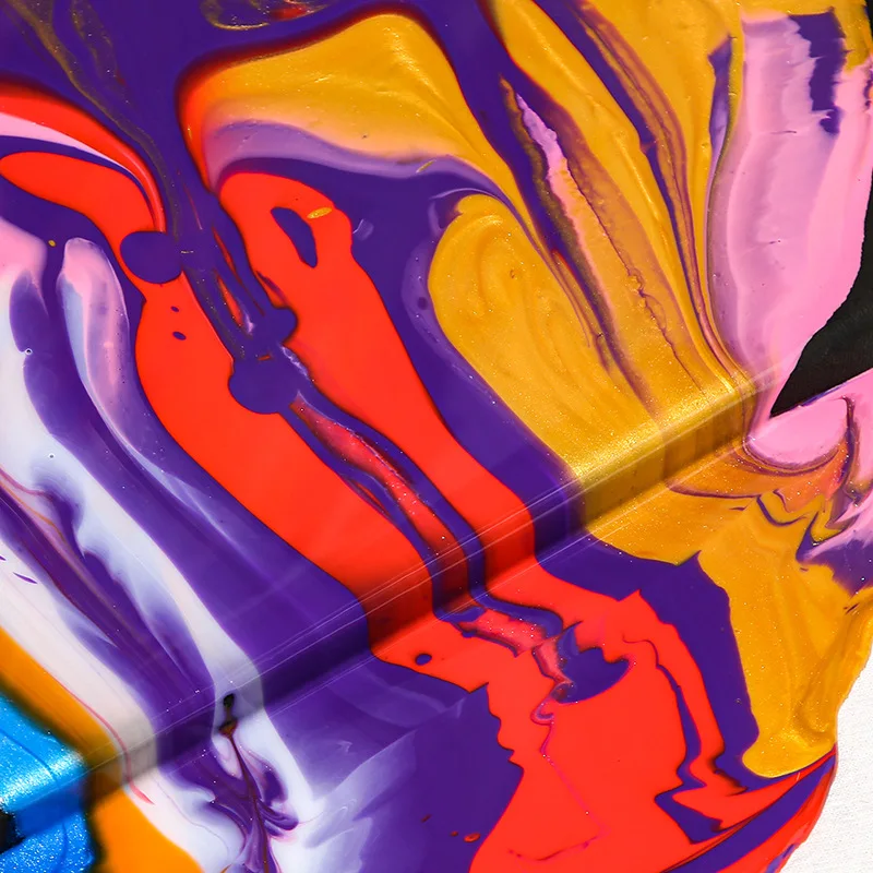 Tanie 37 Pieces Fluid Acrylic Painting Set 12 Colors 60ml Pearlescent Metallic Pouring Acrylic Log Sequins DIY Student Art Tools