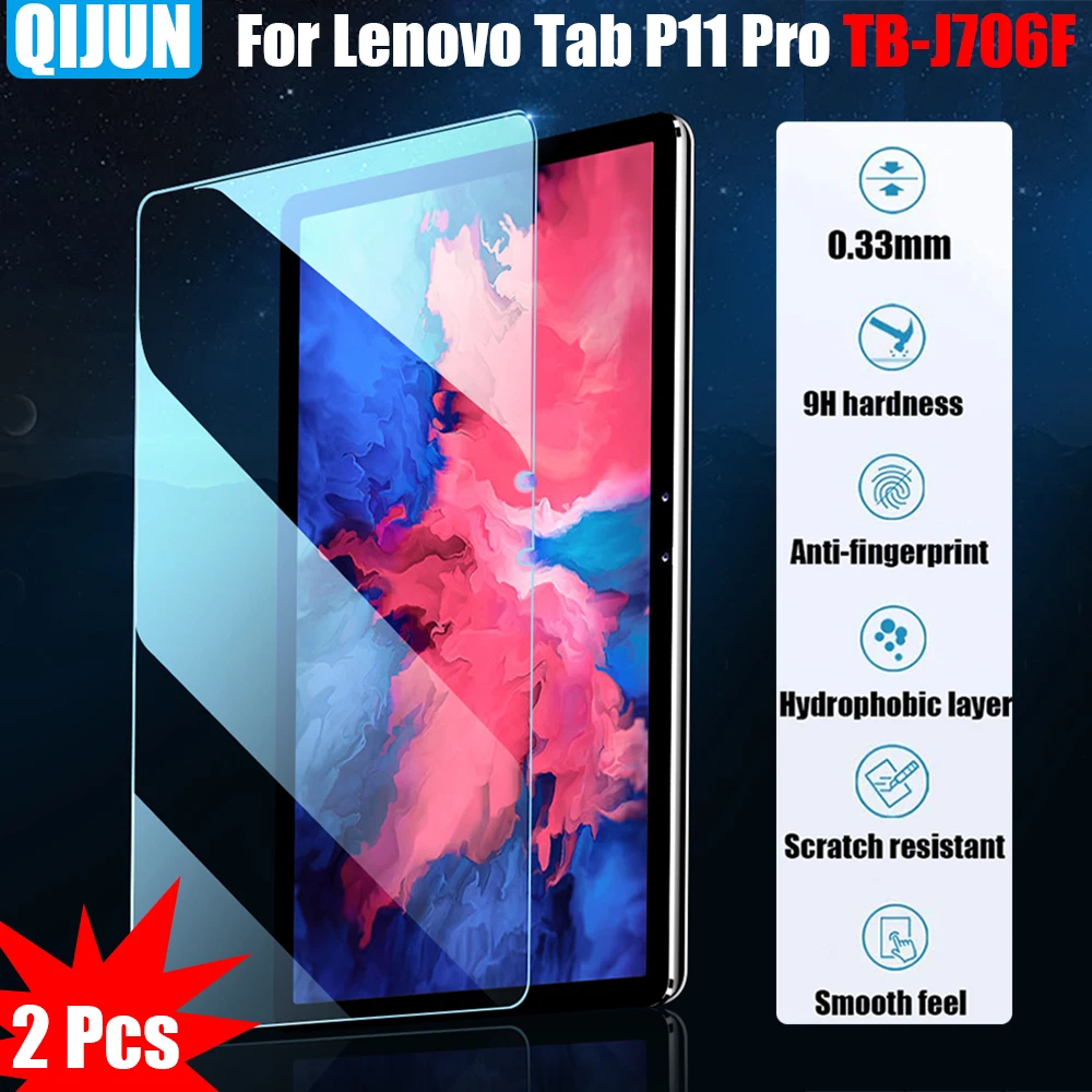

Tablet glass for Lenovo Tab P11 Pro 11.5" Tempered film All-inclusive protector screen hardening crack resistant 2 Pcs TB-J706F