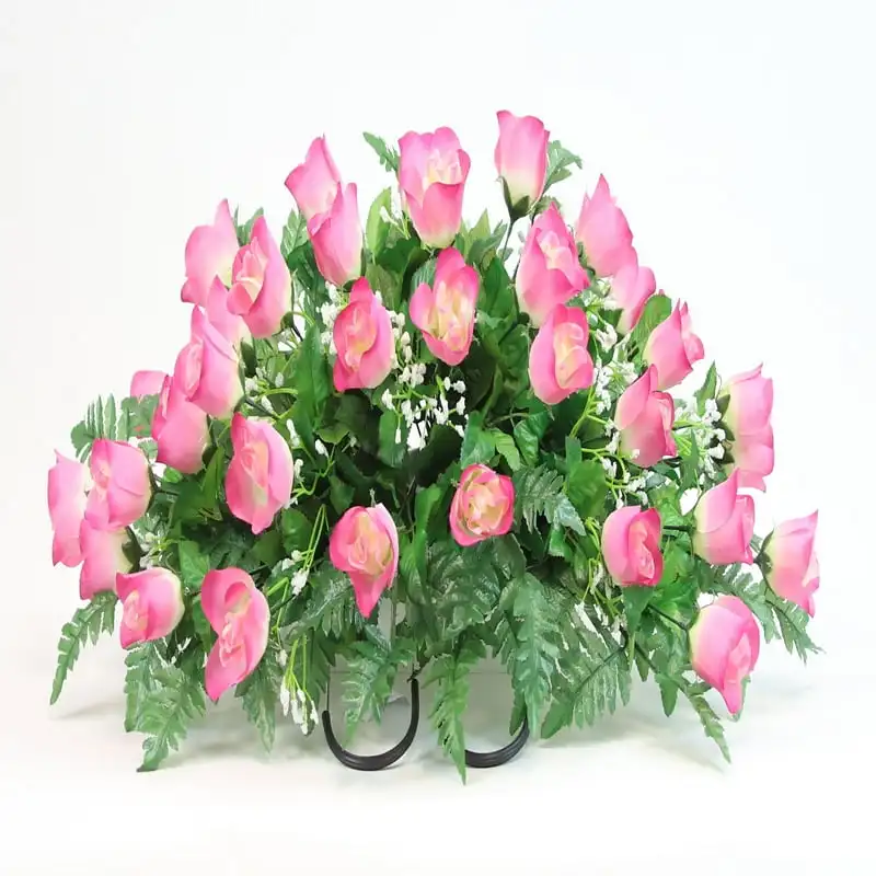 

& Gypsophilia Cemetery Headstone Arrangement
