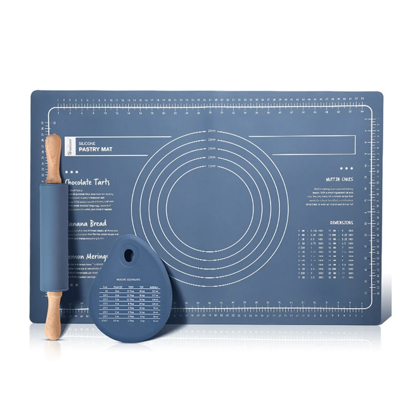 

Baking Tools Silicone Mat Non-Stick Thickening Baking Mat Pastry Rolling Kneading Pad Pizza Dough Kitchen