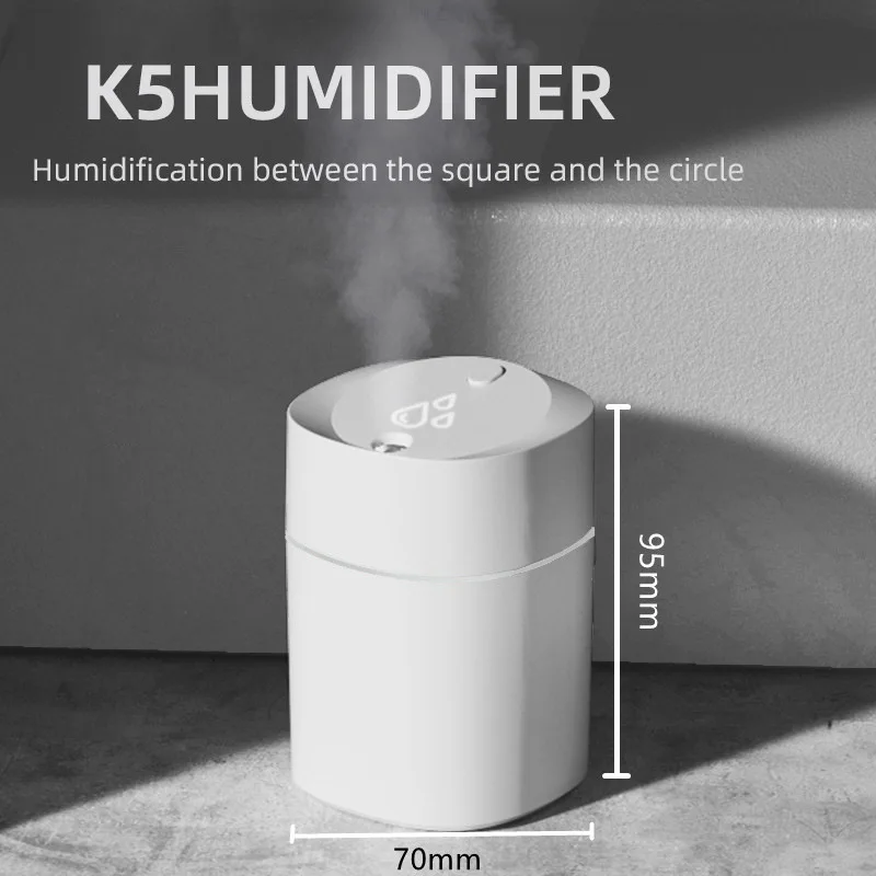 

K5 Small Aromatherapy Humidifier Car Mini Desktop USB Household Business Cute Pet Mute Gift Humidifier