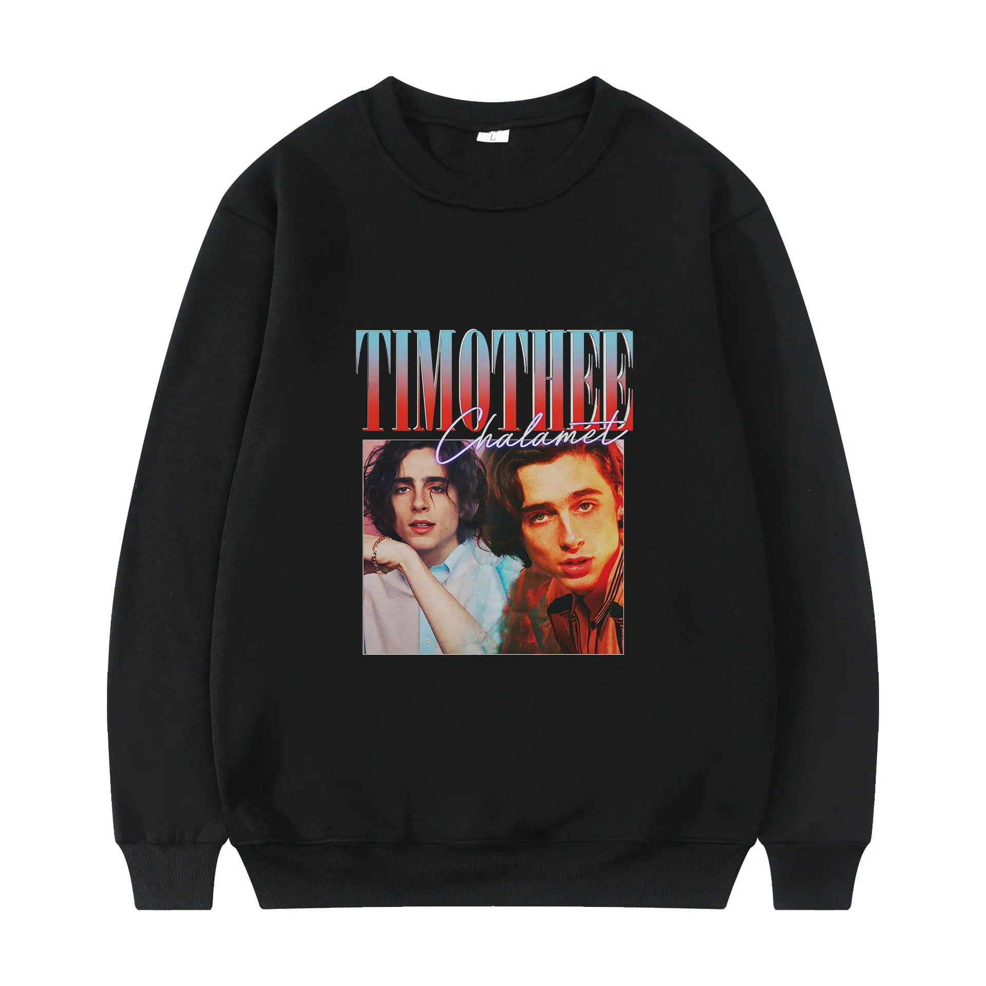 

Mothee Chalamet Vintage Graphics 2022 Harajuku Fun Print Winter Long Sleeves Thick Loose Casual Sport Comfortable Man Sweatshirt