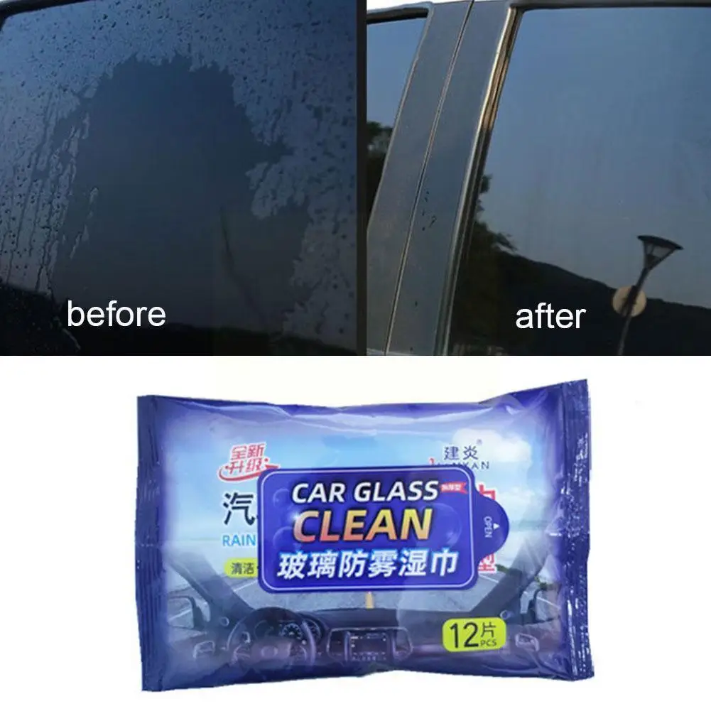 

12 Sheets Anti Fog Rainproof Wipe Reusable Cloth For Glasses Bicyle Goggles Helmet Car Rearview Mirror Rearview Glasses Len S0m8