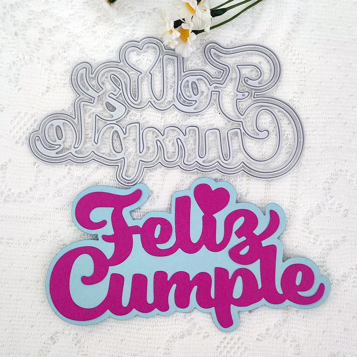 Испанское Сердце Любовь Бант Алфавит Медведь Черб Металлические Штампы Для