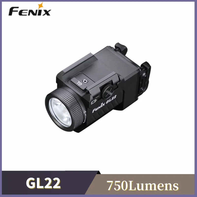 

Fenix GL22 750Lumens Rechargeable Gunlamp High Output Compact Red Laser Tactical Light for Shooting & Hunting With Battery