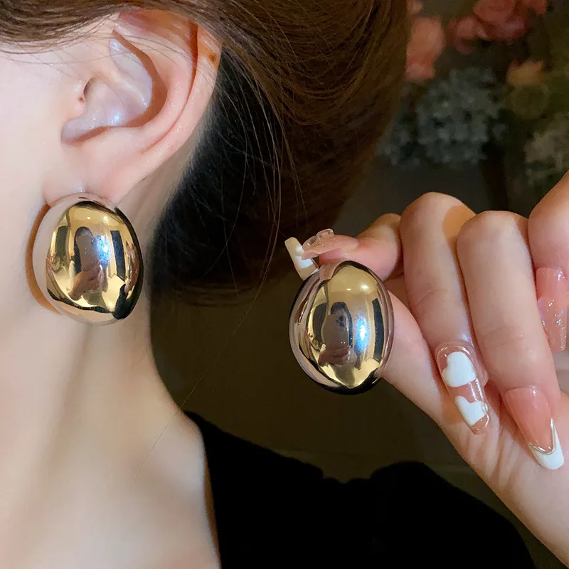 Женские несимметричные серьги-гвоздики Draweye корейские модные простые элегантные