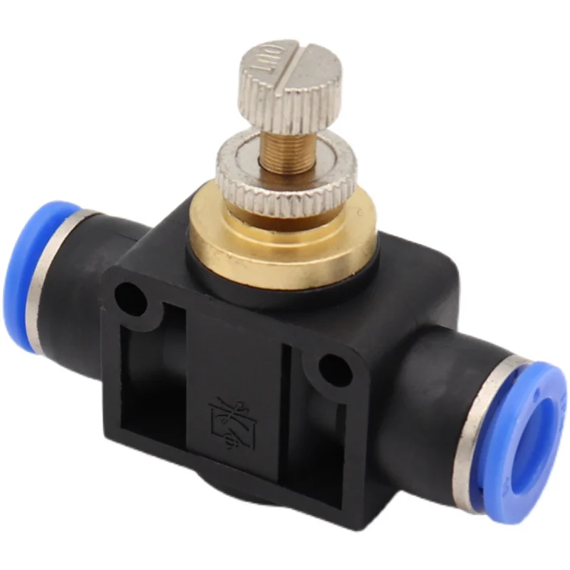

SA Air Flow Speed Control Valve Pneumatic Push In Fittings SA4-6-8-10-12