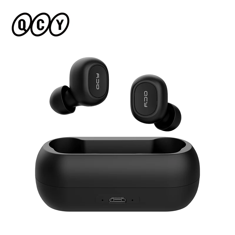 

QCY T1C Wireless Earphone Bluetooth 5.0 3D Stereo TWS Headphone with Dual Microphone Headset HD Call Earbuds Customizing APP