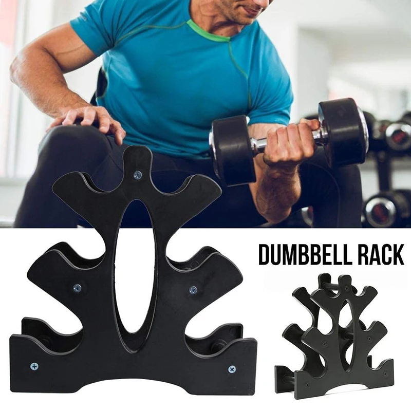 

Three-tier Dumbbell Weight Storage Stand Holder Portable Fitness Body Building Equipment Accessories Rack Gym Dumbells Fitness