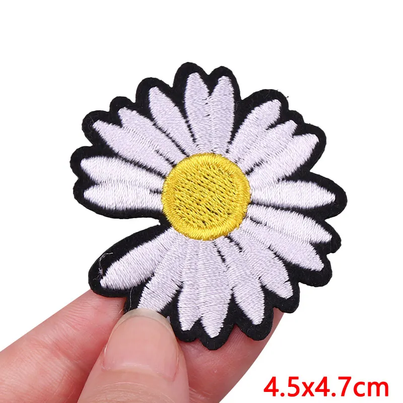 Патчи с маленькой маргариткой патчи цветочной вышивкой для одежды подсолнухами