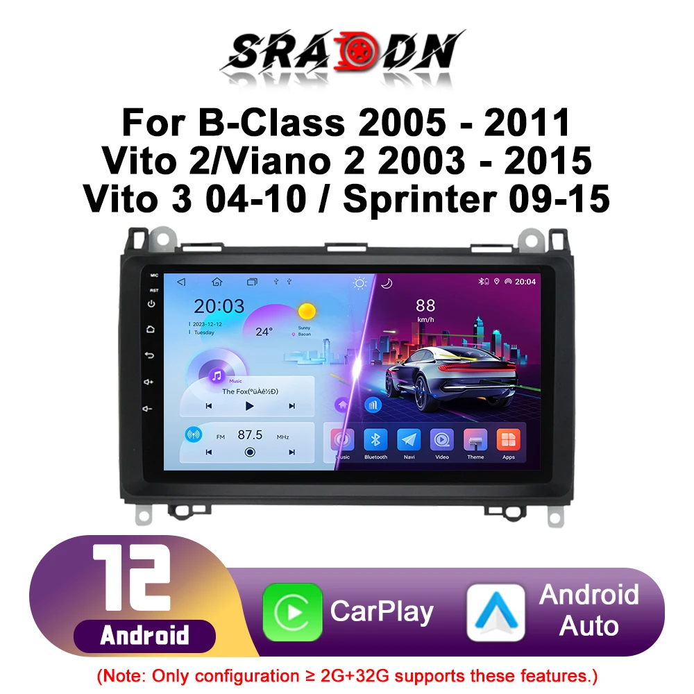 Автомагнитола для Mercedes Benz B-Class B мультимедийный проигрыватель на Android с дисплеем