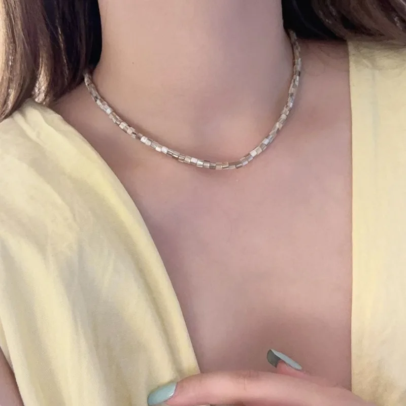 Ожерелья Draweye с бусинами для женщин на весну-лето корейские модные Элегантные