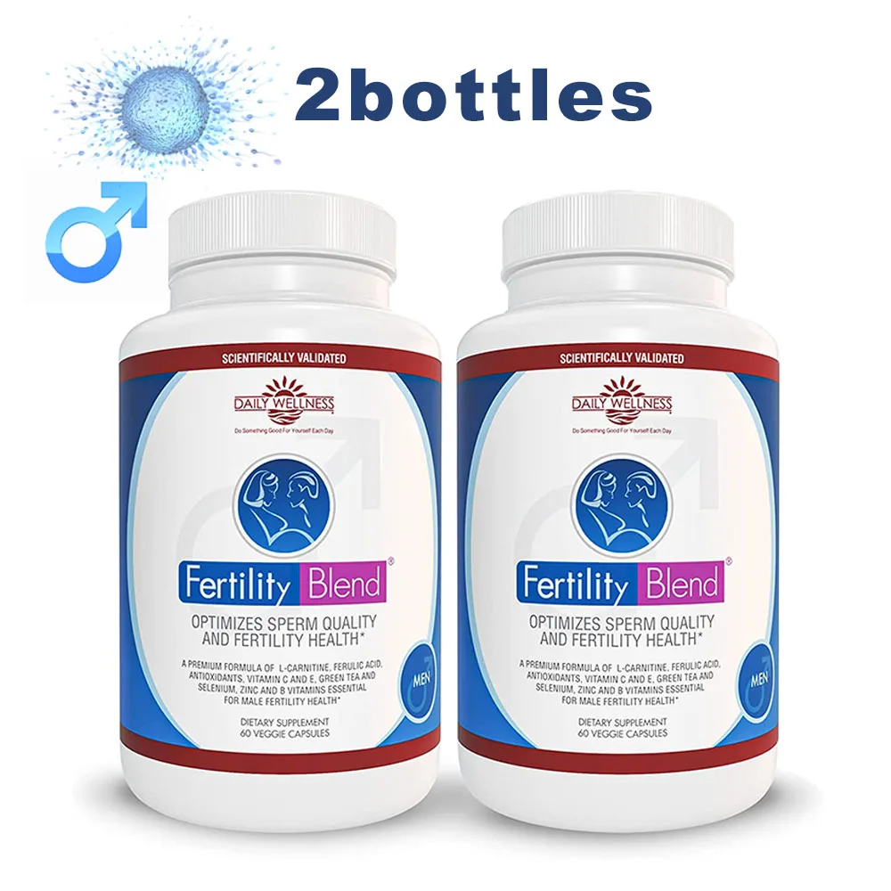 

2X Fertility Blend for Men Improves Fertility Health Helps Boost Sperm Count Strength Needed for Ovum Fertilization