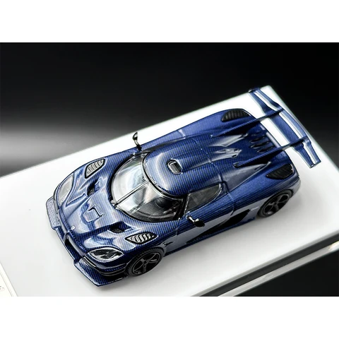 Литой под давлением автомобильный модельный коллекционный миниатюрный игрушечный автомобиль hприблизительный фотоаппарат 1:64 Agera One 1 сине-фиолетовый