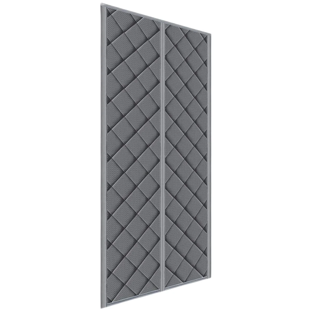 

Curtains Doors Market Partition Windproof Insulated Free Perforating Thick Thermal Cold Weather