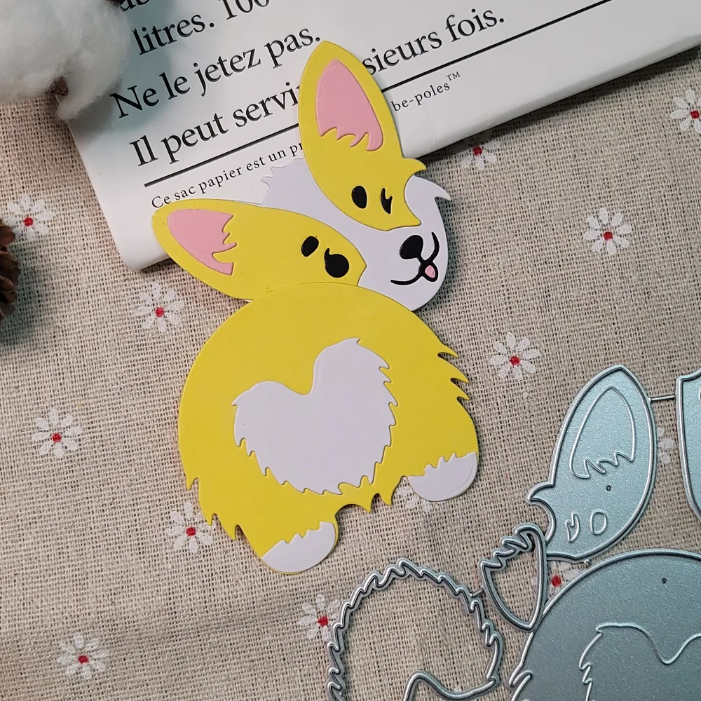 

Высечки Pan's Welshi Corgi Dog Cute Щенок Животное металлические высечки для скрапбукинга тиснения DIY альбом инструмент для изготовления