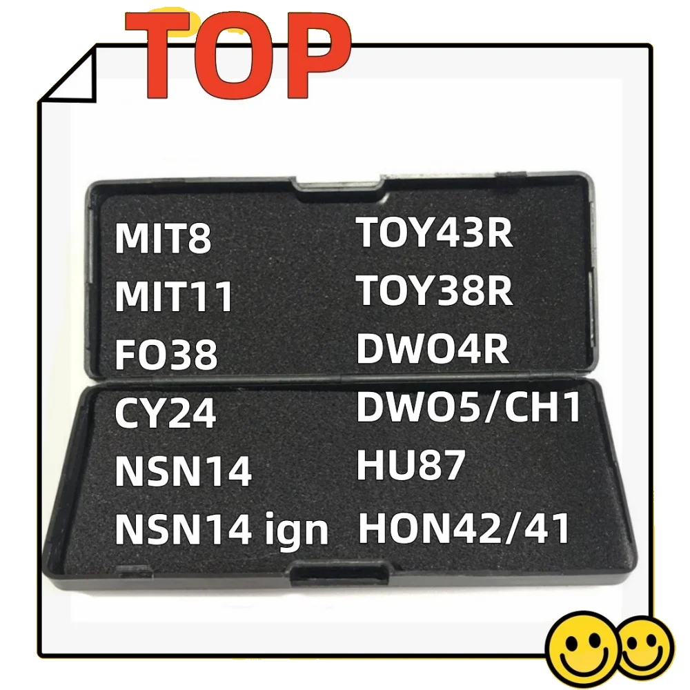 Инструмент Lishi 2 в 1 MIT8 MIT11 FO38 NSN14 CY24 TOY43R TOY38R DW04R CH1 HU97 HON42 для ford nissan инструменты lishi