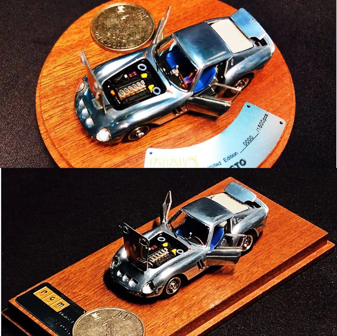 

PGM alloy door opening 1:64 Ferrari Ferrari 250GTO polished sheet metal metal color limited car model collection decoration gift