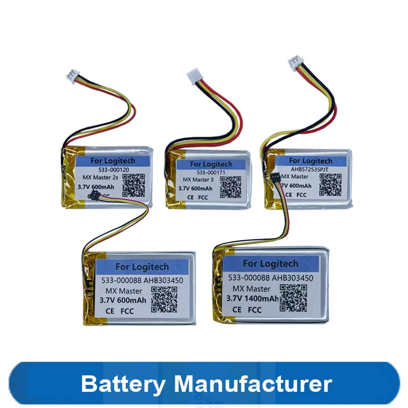

"0" Cycle 600-1400mAh Battery For Logitech MX Master New Old Version / 2s / 3 Wireless Game Mouse Batterie Accumulator AKKU