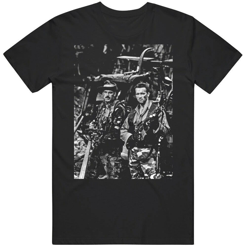 Классическая футболка в стиле 80-х из фильма Хищник Арнольд Джесси тело веер V3 |