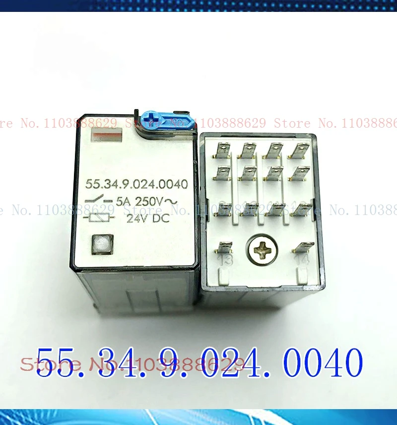 реле 55.34.8.024.0054 24VAC 55.34.9.024.0040 24VDC