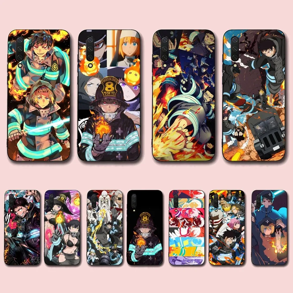 

Fire Force Anime Phone Case For Xiaomi Mi 5X 8 9 10 11 12 lite pro 10T PocoX3pro PocoM3 Note 10 pro lite