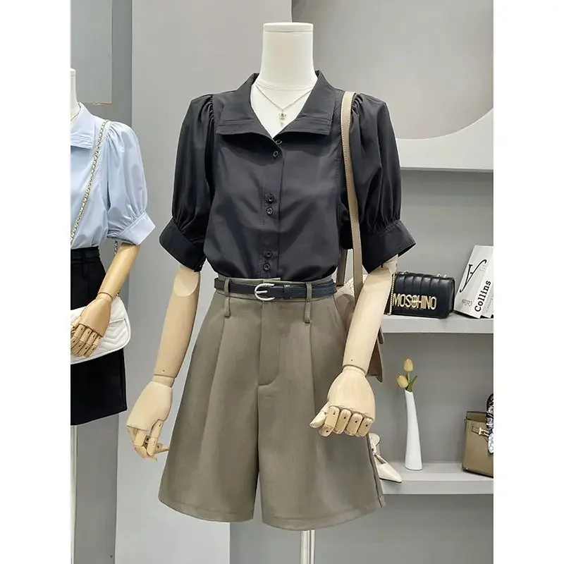 2024 новая элегантная профессиональная женская рубашка во французском стиле с