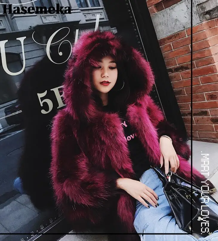 Hooded Pure Natural 100% Real Fox Fur Coat Women Fur Jacket With Hood Winter Ladies Luxury Cold-Resistant Thermal Overcoats