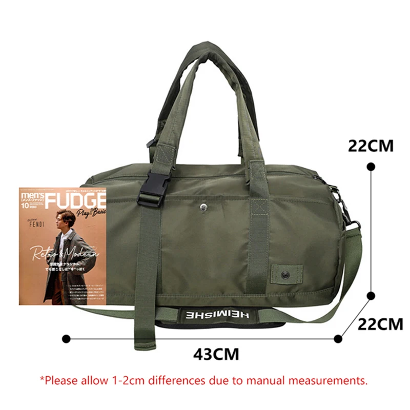Travel Handbag for Men Women Portable Weekend Shoulder Duffle Large Capacity Luggage Waterproof Nylon Casual Overnight Pack XM3