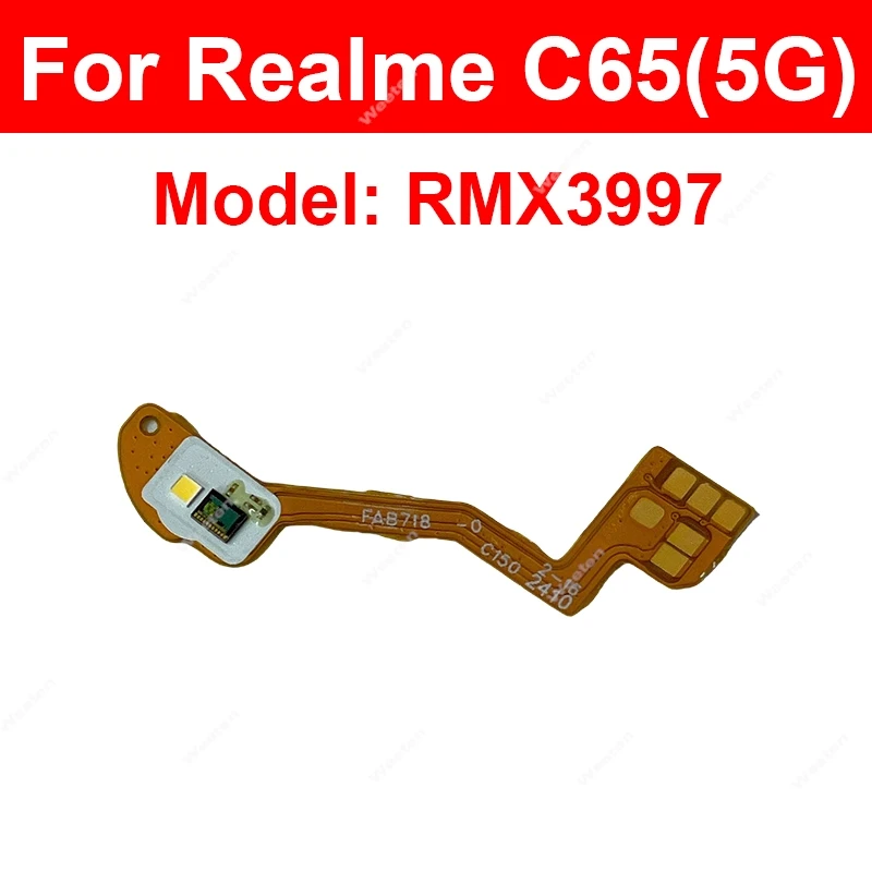 Фото Для Realme X2 Pro X3 Super Zoom X50 X50M C30 C30s C33 C35 C65 Гибкий кабель приближения с датчиком окружающего освещения Гибкий ленточный разъем №5