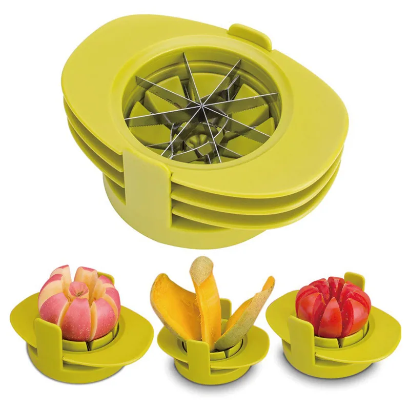 

3 in 1 Apple Slicer Corer Tomato Fruit Peeler Cutter Mango Peach Splitter Chopper Kitchen Gadgets Tools