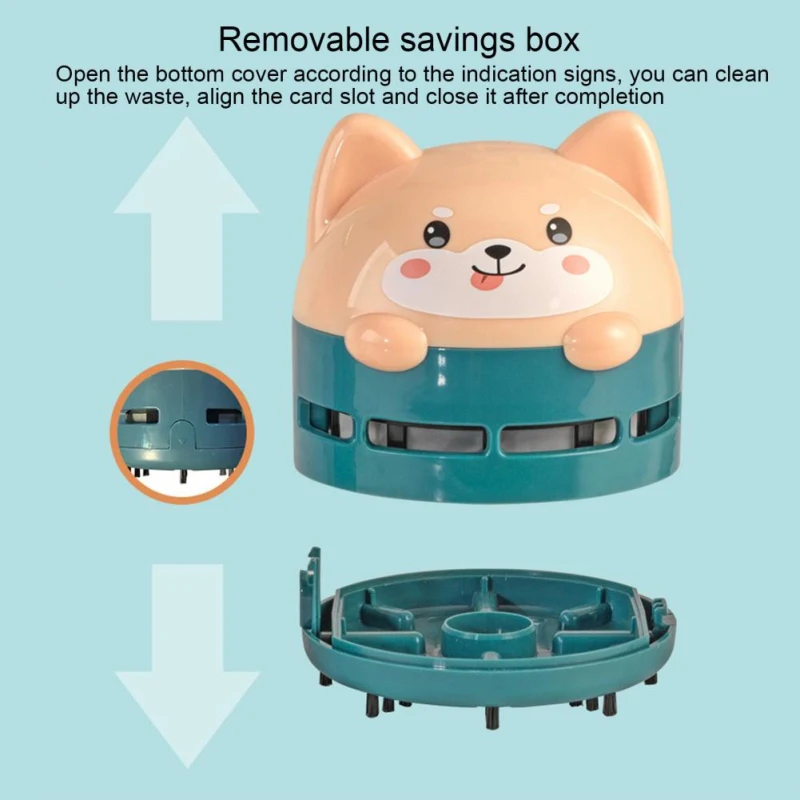 

Home Table Sweeper Mini Cartoon Multifunction For Home Office Animal Pattern Portable Home Appliances Wireless Vacuum Cleaner