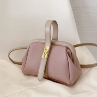 luxury designer clamp shell small handbags for women 2022 trends fashion short handle lock doctor ladies shoulder crossbody bags