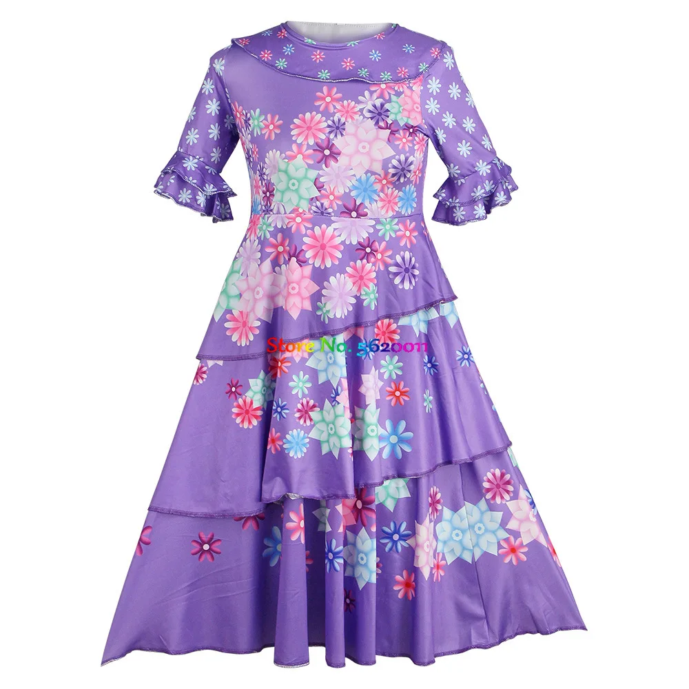 

Women Girls Anime Cartoon Magic Princess Purple Dress Wig Halloween Cosplay Costumes Party Role Playing Dresses Up Outfit Suit