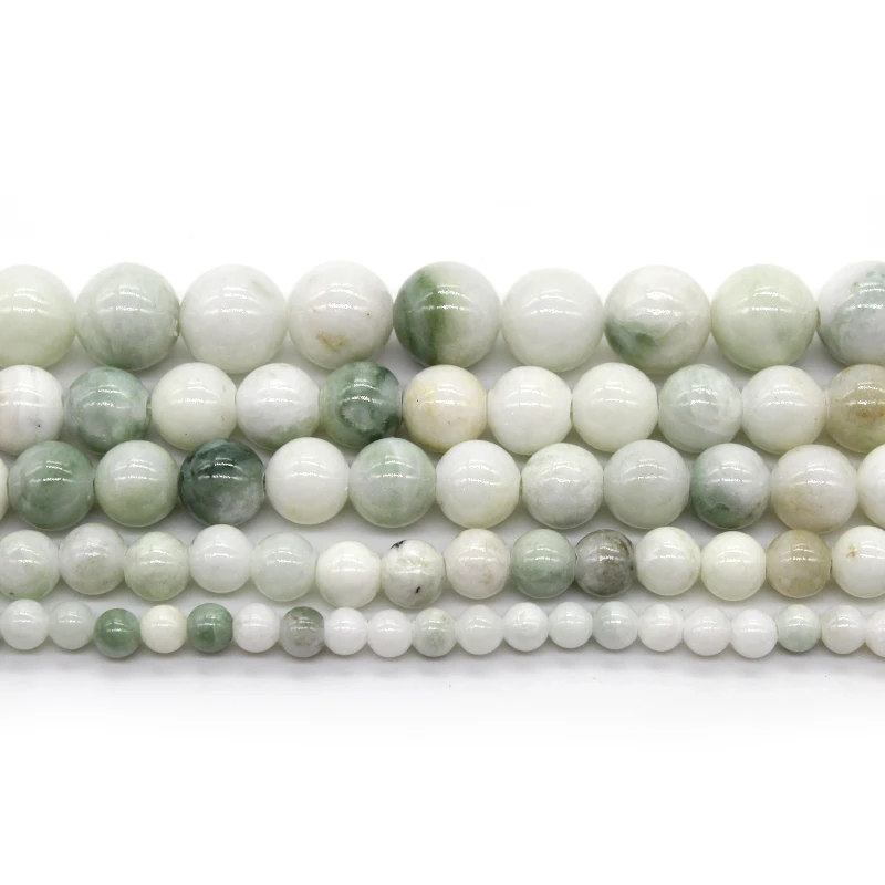 Бусины из натурального камня голубые белые персидские нефритовые хрустальные