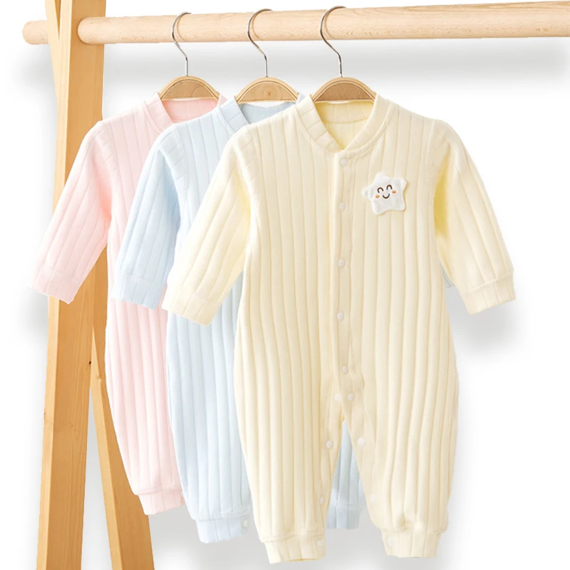 Newborn Bodysuit Baby Boy Girl Spring Clothes Cute Cartoon Cotton Romper Infant Indoor Jumpsuits 0 to 12 Months Free Shipping
