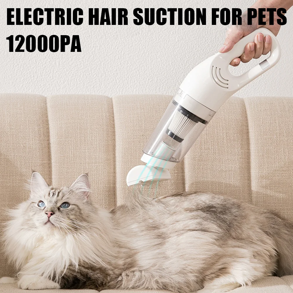 

For Dog hair Carpet Remove Cat Hair Cleaning Portable 12000Pa Suction Cordless Vacuum Hand-held Pet Electric Cleaner
