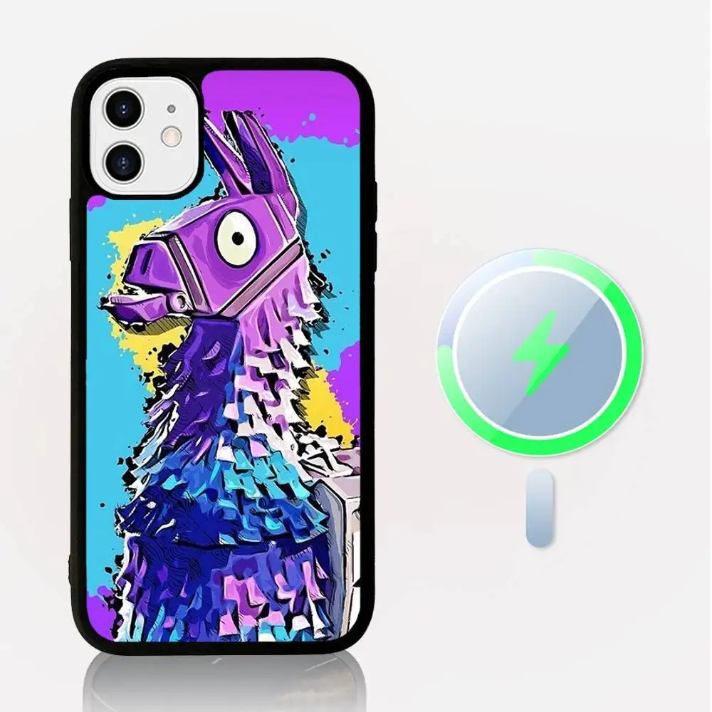 Фото Чехол для телефона F-Fortnites-Cools, магнитный чехол для iPhone 17, 16, 15, 14, 13, 12, 11, чехол для беспроводной зарядки Magsafe №5
