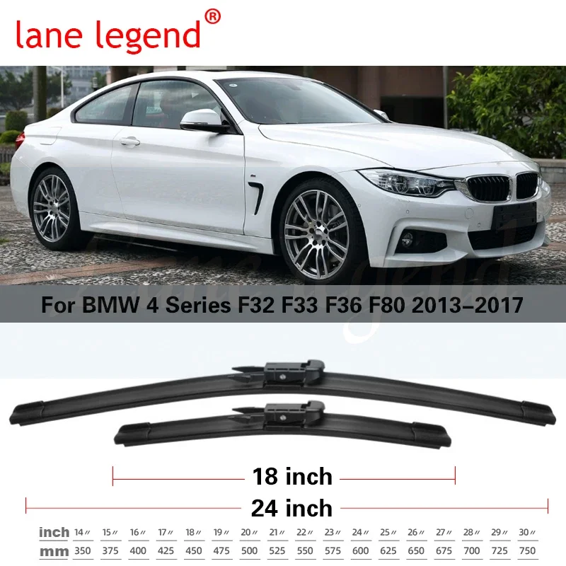 

Автомобильный стеклоочиститель для BMW 4 серии F32 F33 F36 F80 2013-2017, передние стеклоочистители, мягкие резиновые стеклоочистители для автомобильного лобового стекла