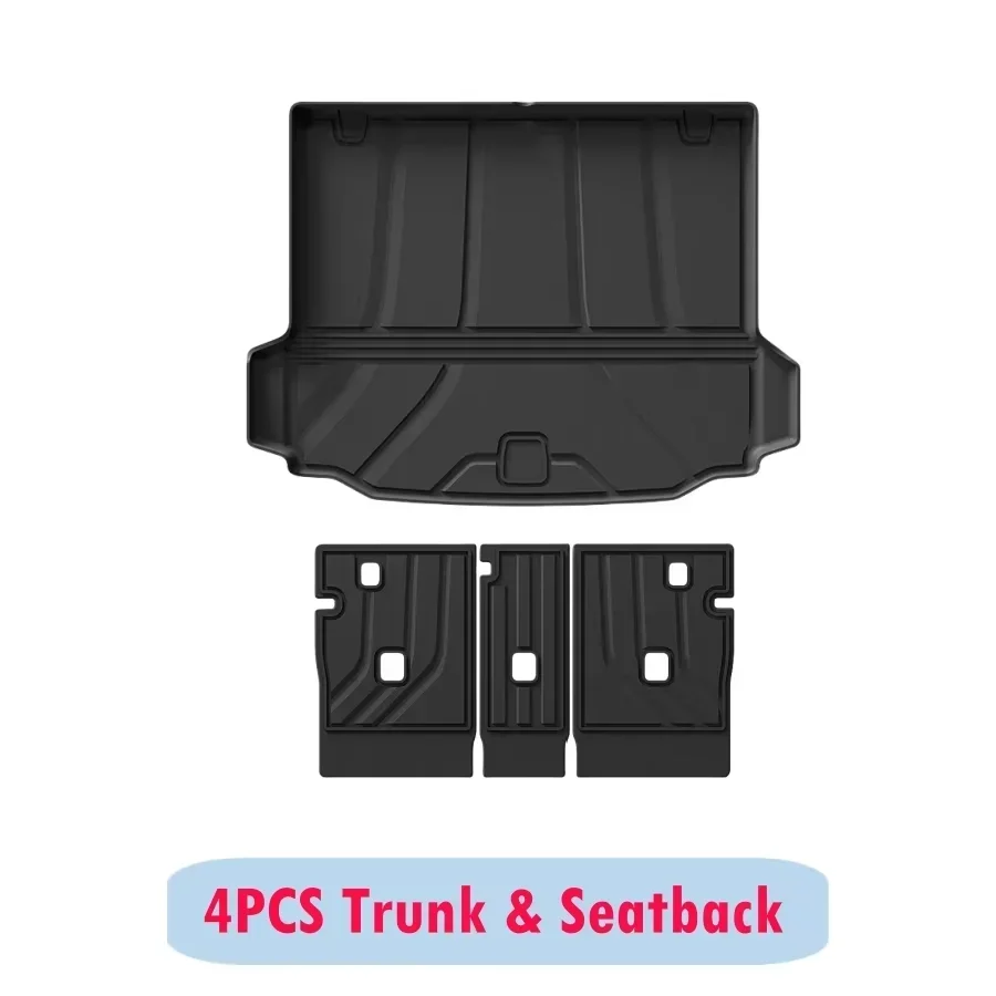 

Для BMW X3, X4 и IX3 2018-2024 Автоматические коврики из ТПЭ, всепогодный напольный коврик, багажник, грузовой коврик, 2-й рядный защитный коврик для спинки сиденья