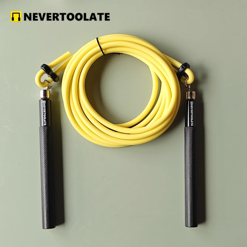 Фото Веревка ANTI COLD AllOY (ПВХ + ПУ) без ограничения, вращающийся на 360 градусов подшипник, скакалка, 6 мм, веревочный шнур, не путается, скакалка №5
