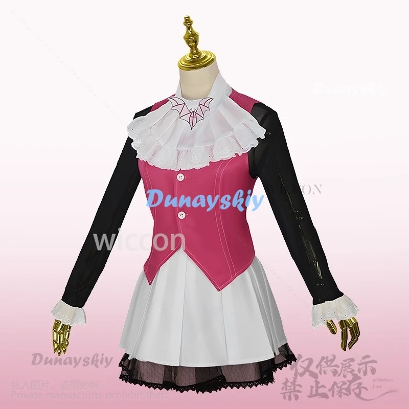 Аниме фильм монстр косплей костюм Дракулауры высокая девушка JK школьное платье