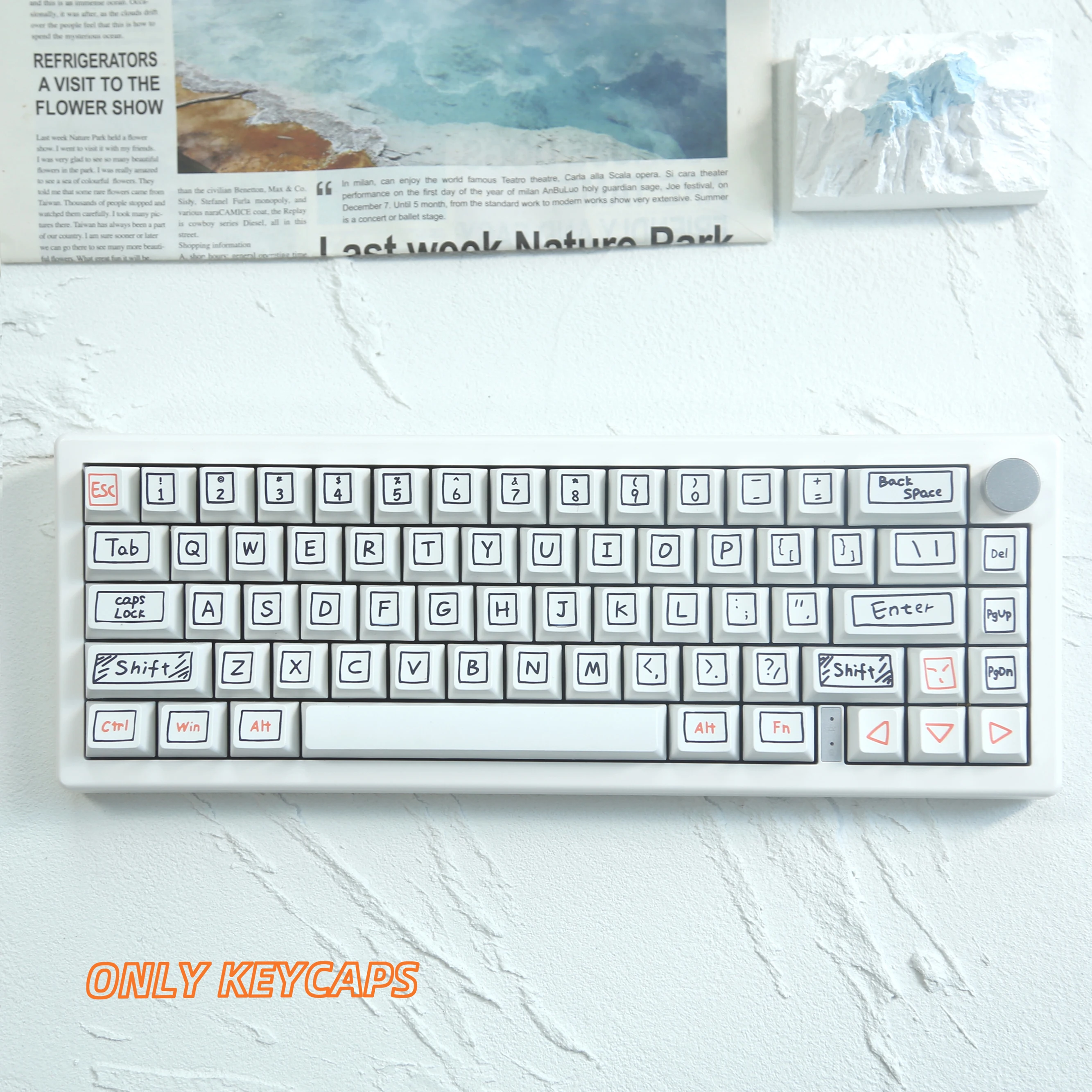 Колпачки для клавиш с граффити Cherry Profile 126 колпачки механической клавиатуры набор