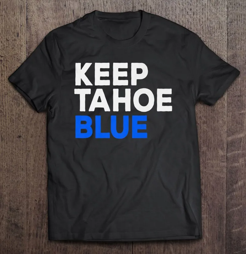 

Футболка Keep Tahoe мужская с текстом, простая тенниска с графическим принтом, спортивная майка, большого размера