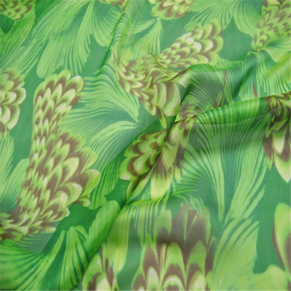 Уникальная нестандартная маленькая дизайнерская шелковая шифоновая ткань с