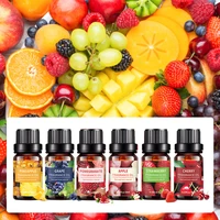 pure essential oils 6pcs set natural fruit aromatherapy essential oil set diffuser cherry apple grape pineapple strawberry oil